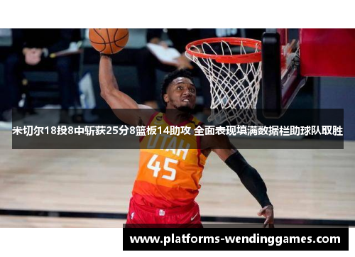 米切尔18投8中斩获25分8篮板14助攻 全面表现填满数据栏助球队取胜